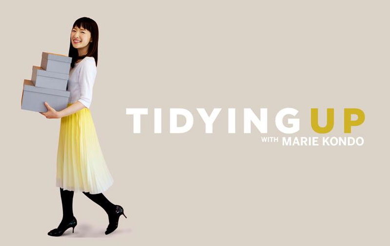 Tidying Up with Marie Kondo on Netflix.
