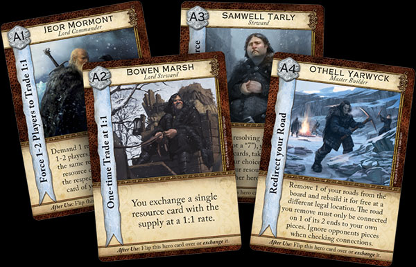 Game of Thrones Catan cards