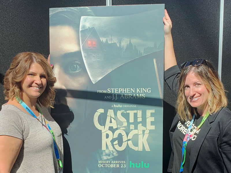 Shannon and Fadra at Castle Rock interviews.